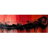 Rouages rouges - Collection Silhouettes (Impression Aluminium 105x40cm)